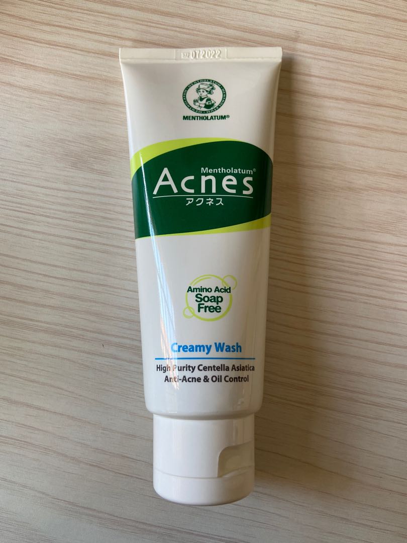 Mentholatum Acnes Creamy Wash 100g, Beauty & Personal Care, Face, Face ...