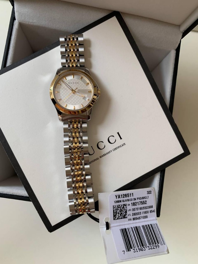 G-TIMELESS CLASSIC SMALL SILVER/GOLD 