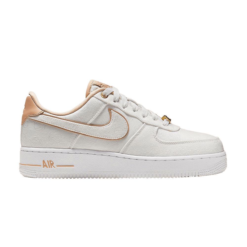 Sucio carga níquel Nike Air Force 1 '07 Low Lux White Gold/Bio Beige 'Basketball Print',  Women's Fashion, Footwear, Sneakers on Carousell