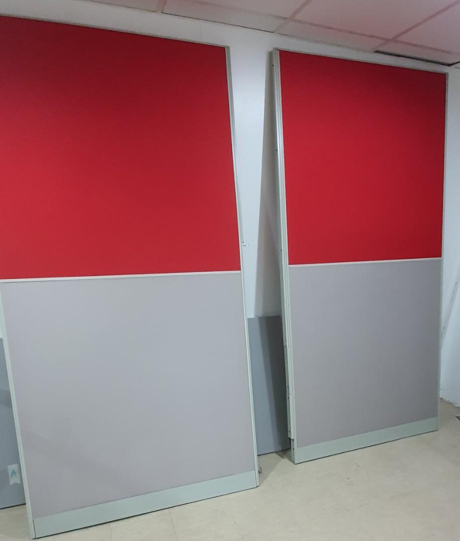 Used Office Partition Full Fabric one package, Furniture & Home Living