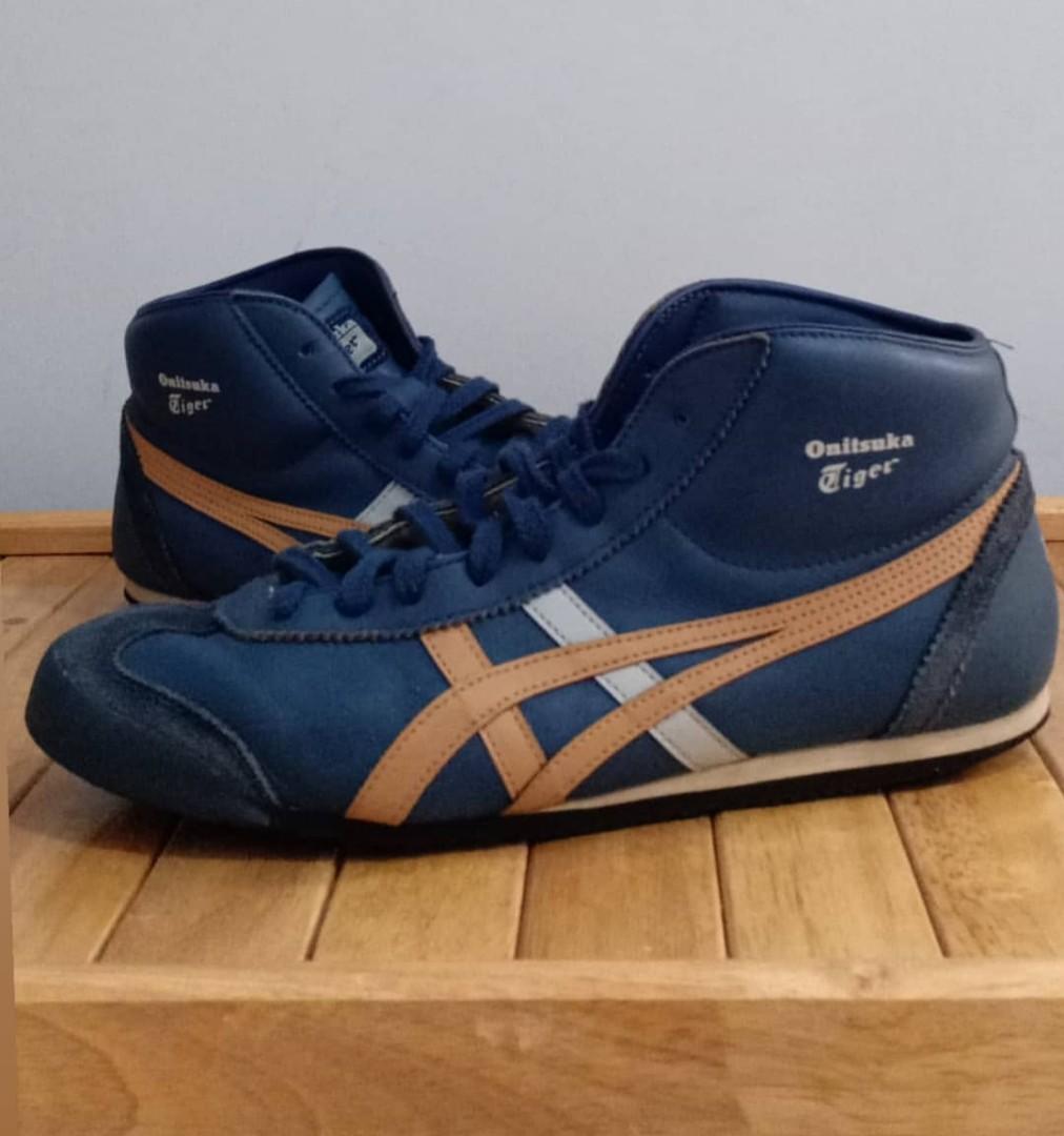 Onitsuka Tiger Mid-Runner, Fesyen Pria, Sepatu Sneakers di Carousell
