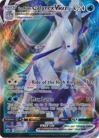ice rider calyrex vmax pokemon card value Astral Radiance (Secret) TG29 [2] Ride of the High King (10+) This attack does 30 more damage for each of your opponents Benched Pokmon calyrex vmax pokemon card value