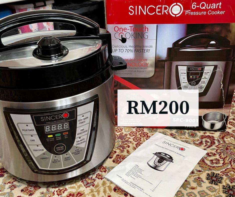 Sincero pressure cooker manual sales