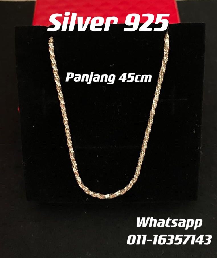 Rantai Silver 925 Ori Readystock Women S Fashion Jewellery On Carousell