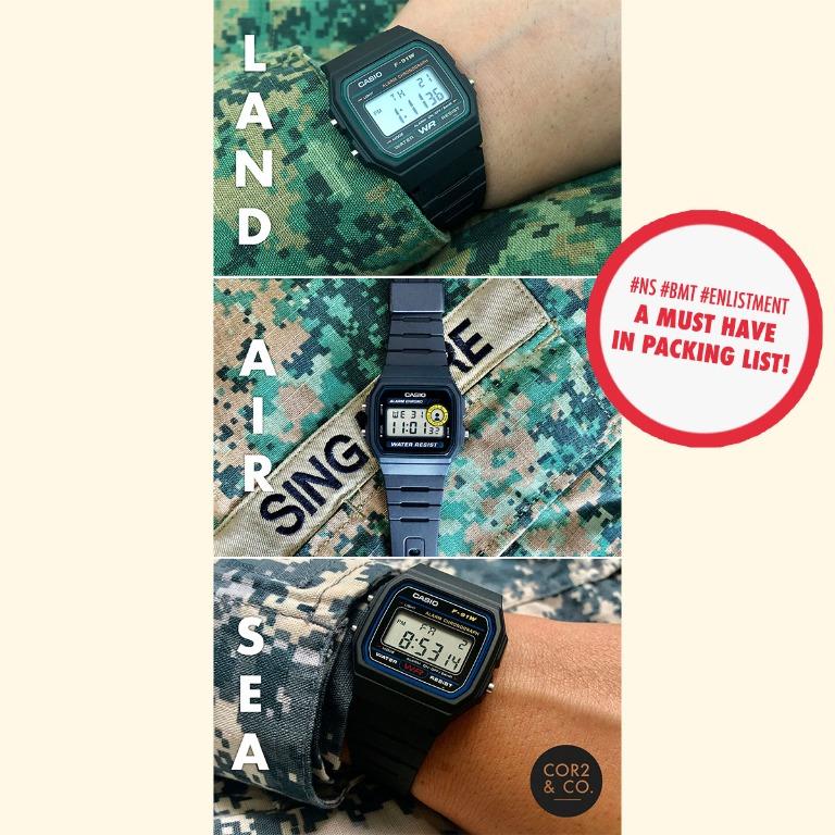 Casio black digital discount watch