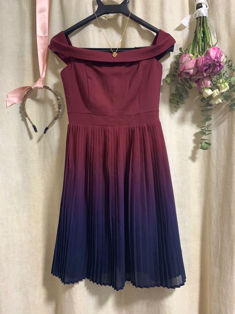 Red purple clearance dress