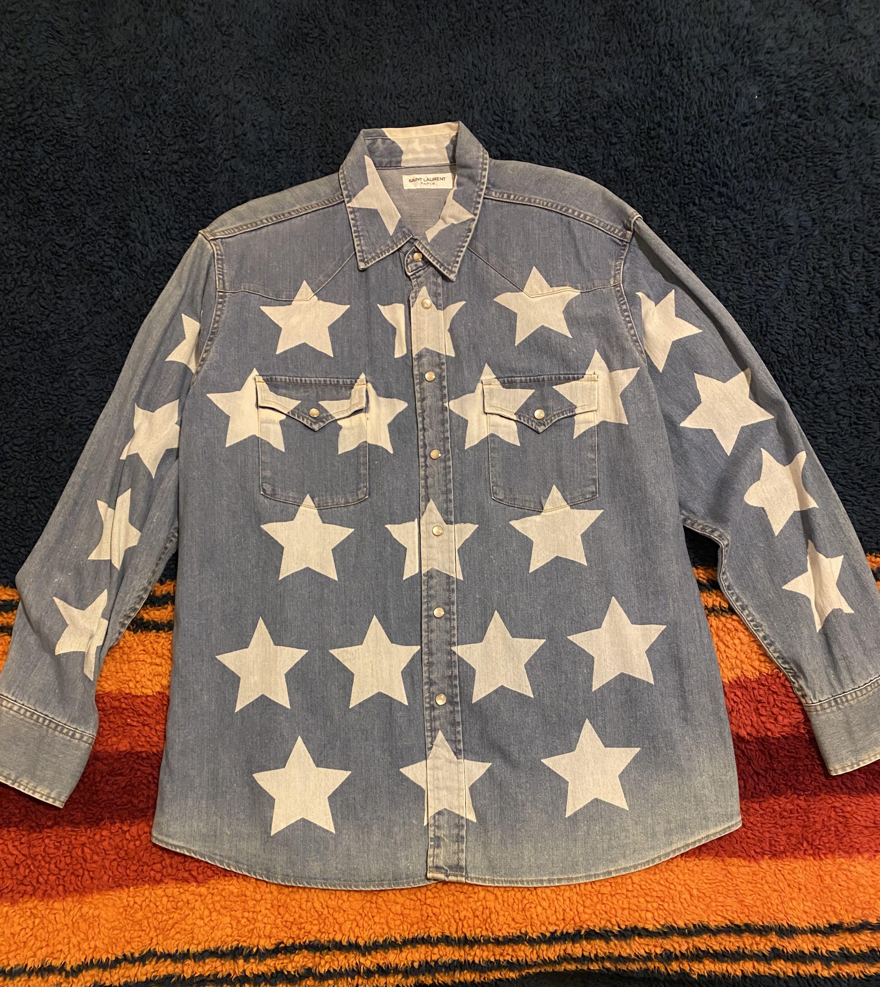 Saint Laurent SS17 Paris | print starprint 0 Fashion Shirt Mercari 