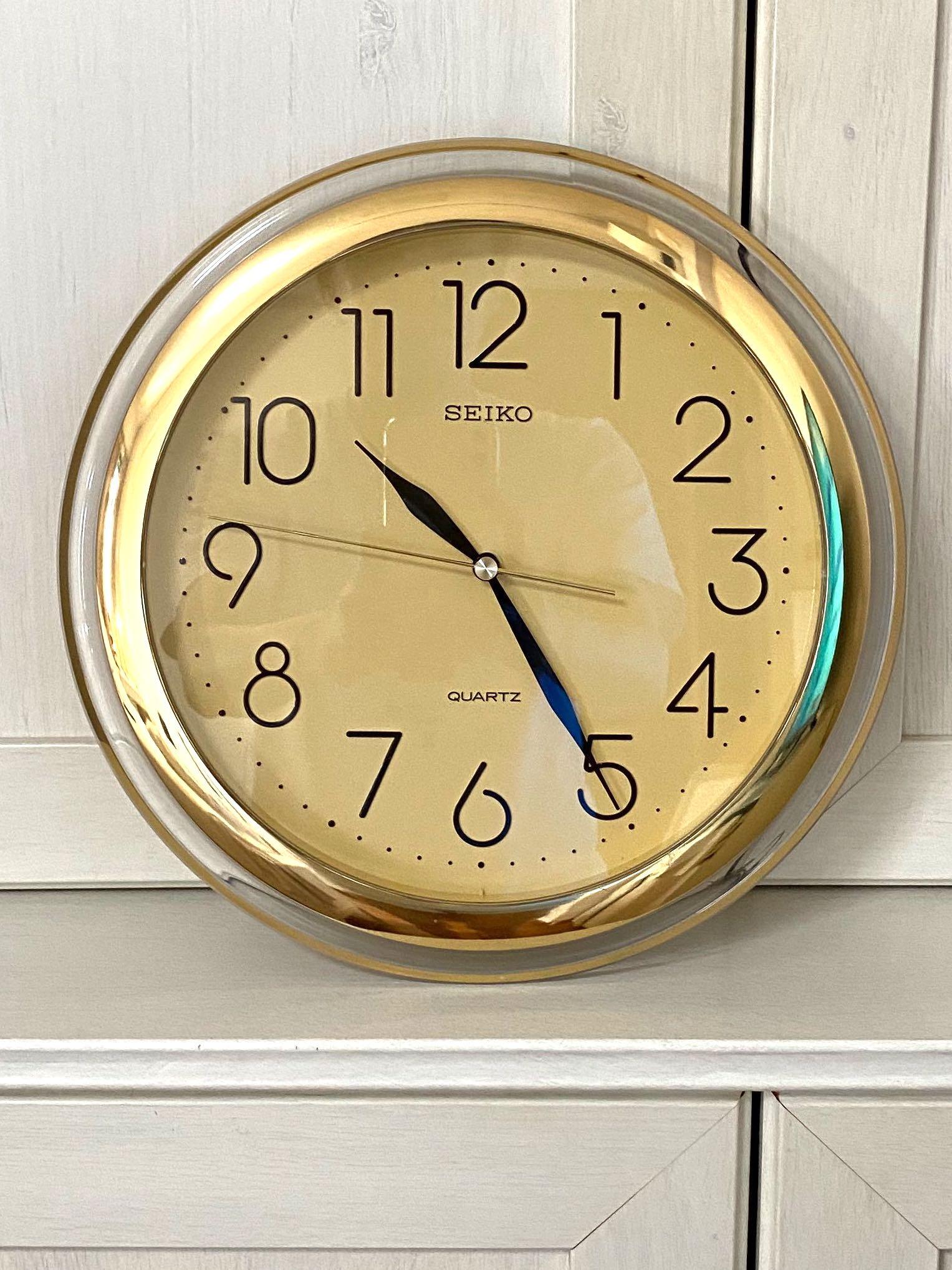 Seiko Wall Clock, Furniture & Home Living, Home Decor, Clocks on Carousell
