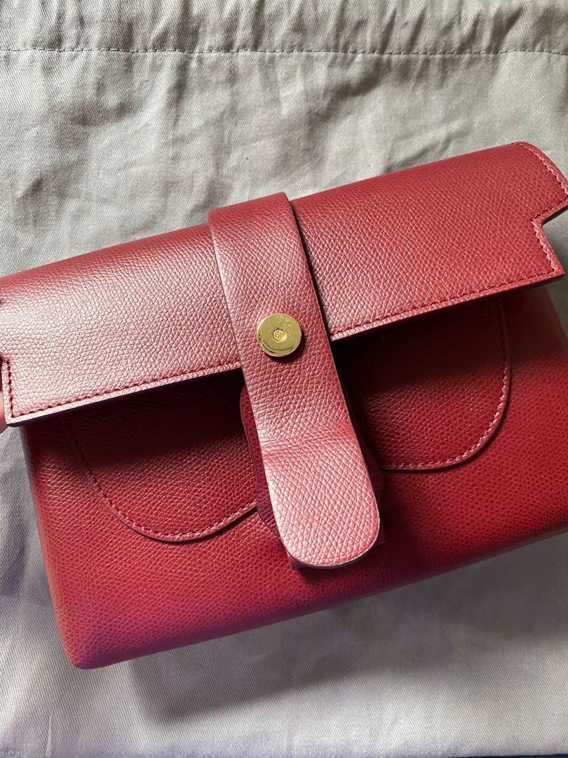 Senreve Aria Élevée Belt Bag, Pebbled in Red