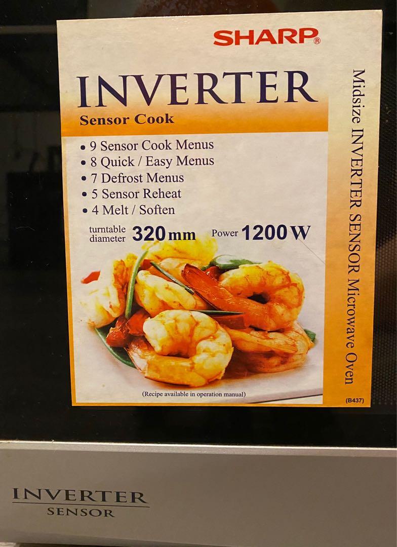 Sharp Inverter Microwave Oven (R380V), TV & Home Appliances, Kitchen ...