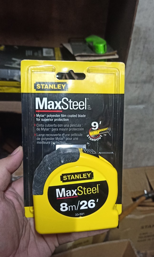 Stanley max steel tape measure deals