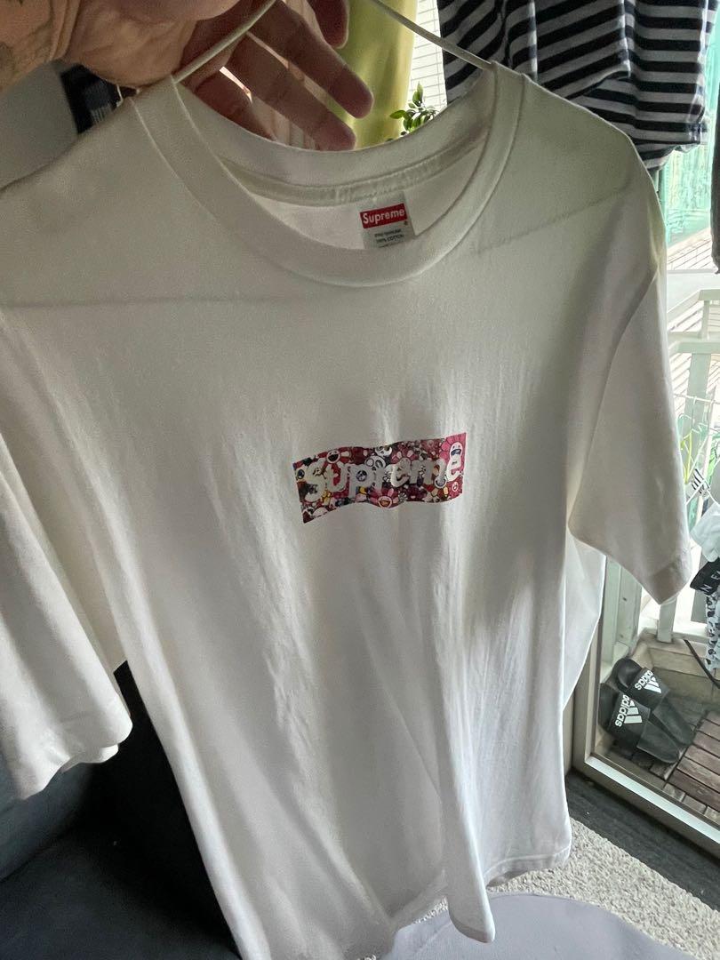 Supreme 村上隆紀念tee 9成新, 男裝, 上身及套裝, T-shirt、恤衫、有領