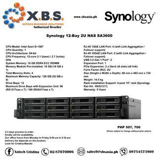 Synology 12-Bay 2U NAS SA3600