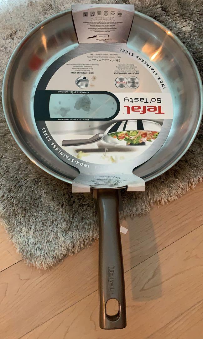 Tefal stainless steel frying pan (Category: Cookware & Accessories) located in Kuala Lumpur. Submitted by thecuratedcloset2026 (Listing ID 1103584670, Image 1). Description: Kept unused .