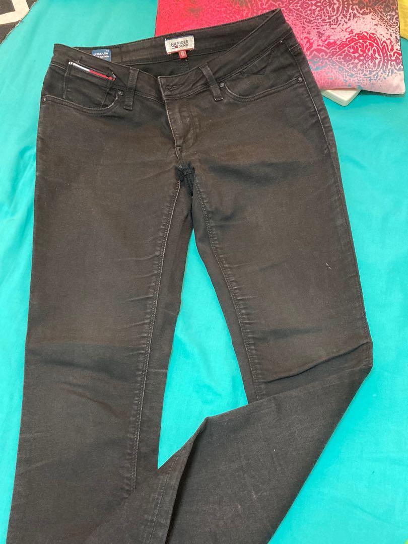 tommy hilfiger black jeans