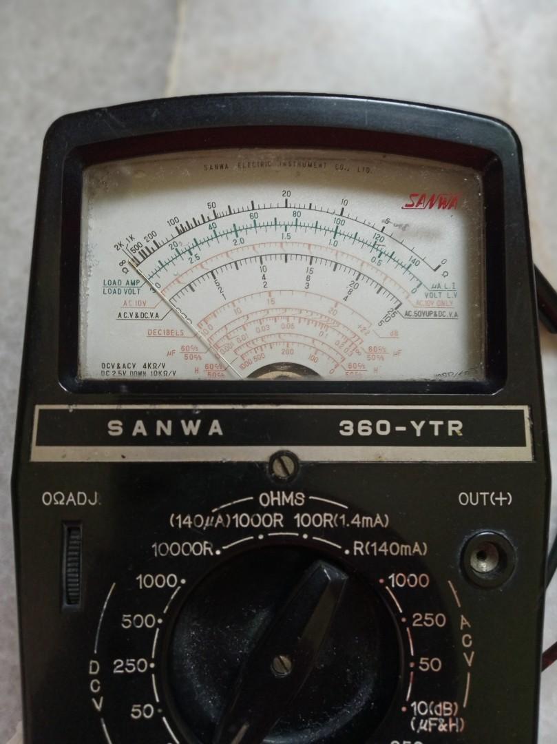 Vintage world renowned Sanwa 360-YTR multimeter, Furniture & Home