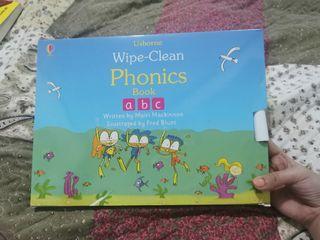 Wipes-clean Phonics Usborne books