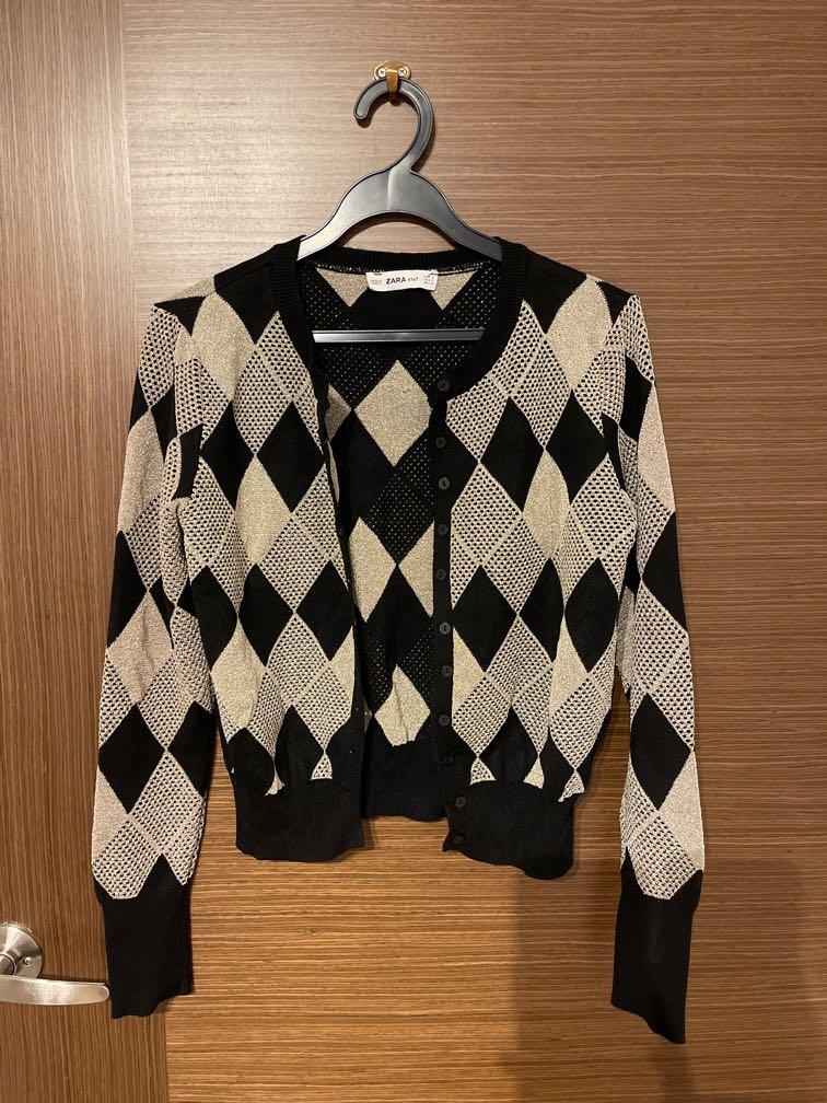 Gold and clearance black cardigan