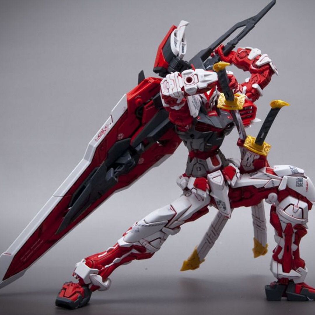 MG Daban 6601 Astray Red Frame Kai with Extra S Runner Gold Plated ...