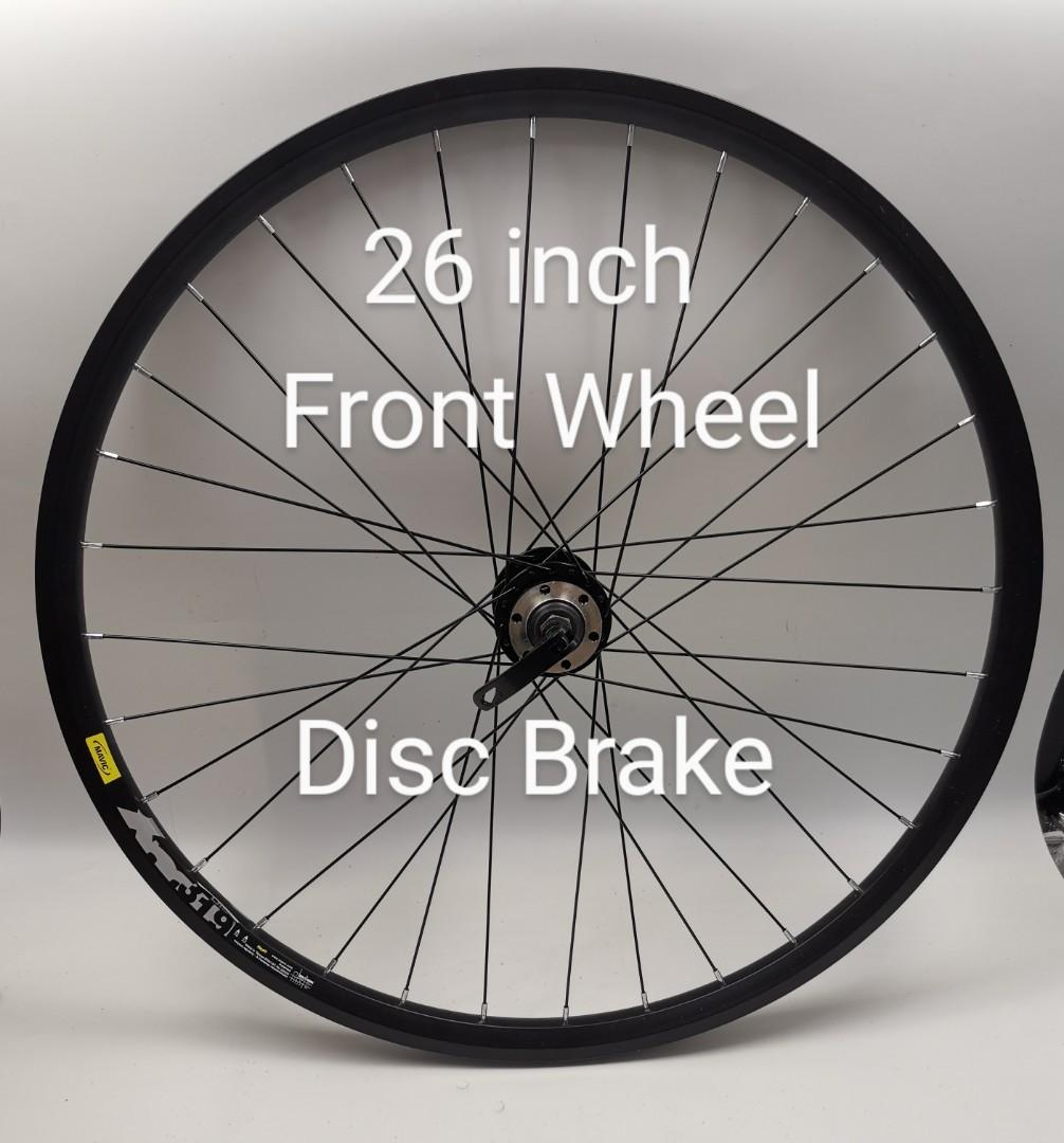 26 inch front 2025 wheel with disc brake