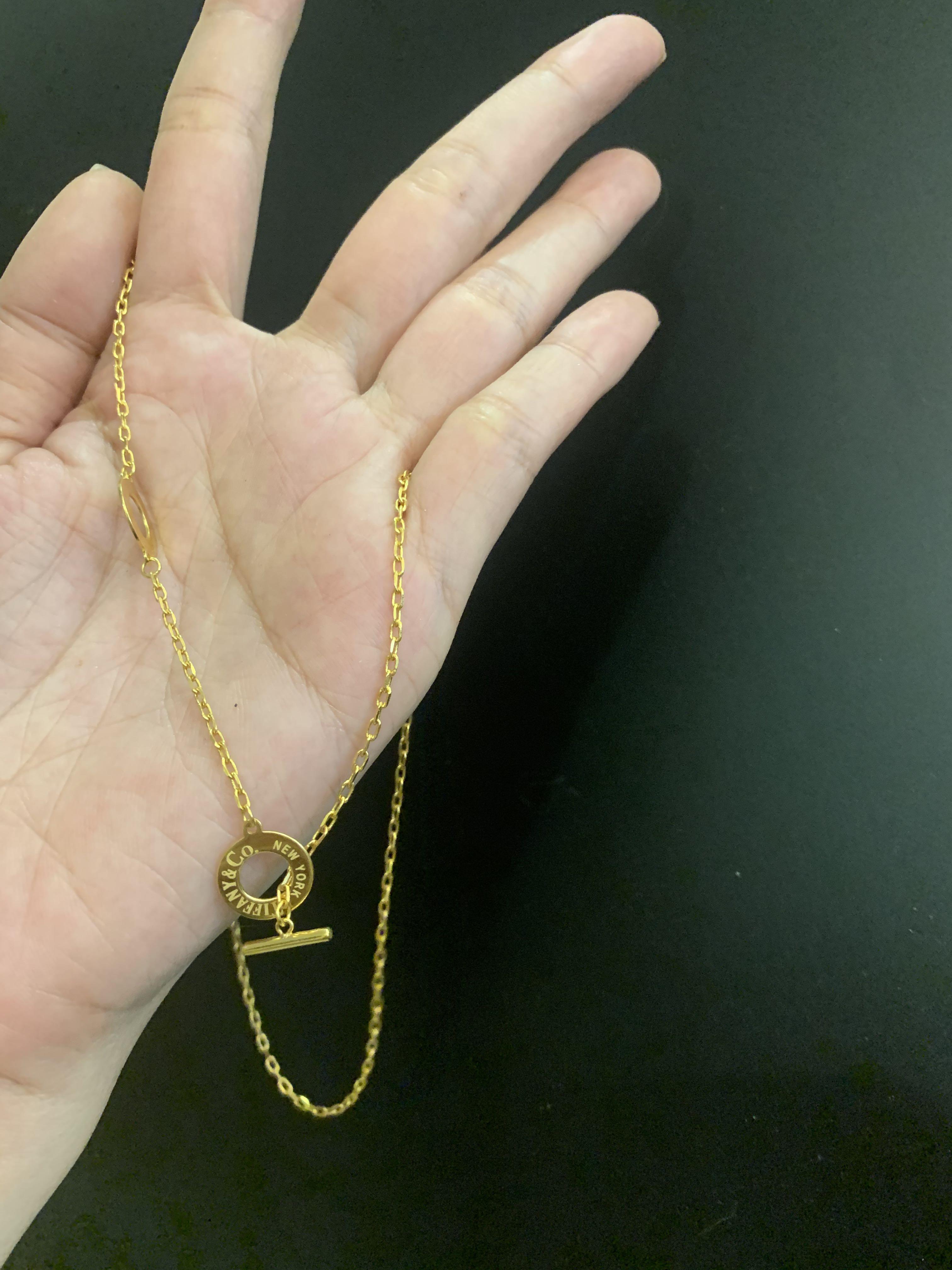 Gold discount short necklace