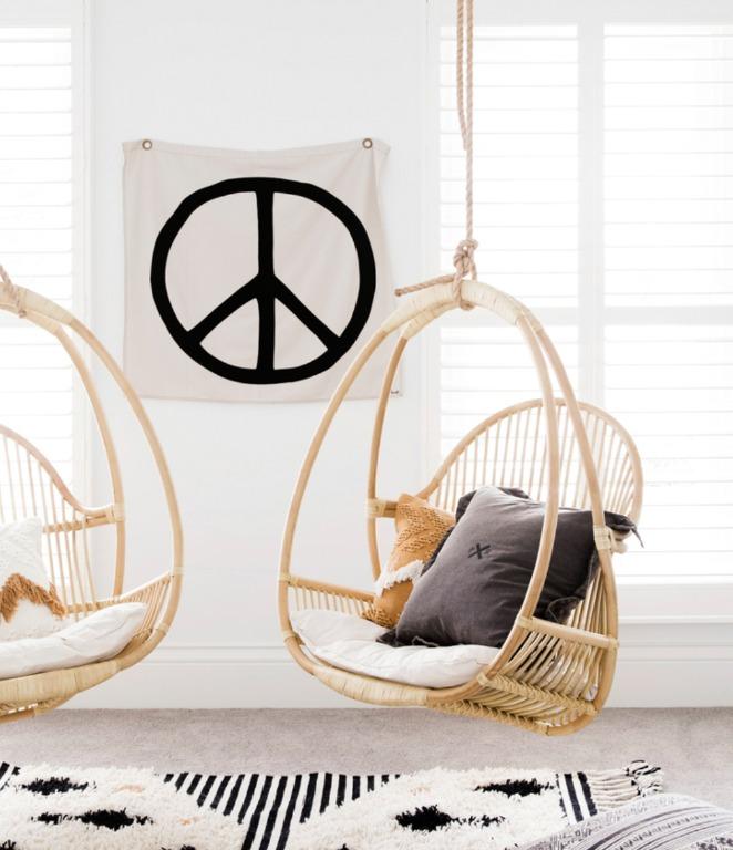 Egg chair shop hanging from ceiling