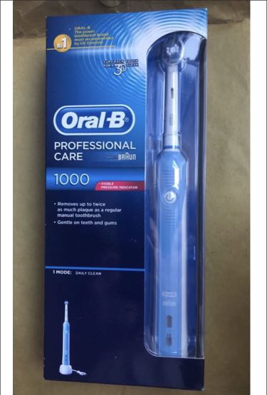 [全新] Oral-B PRO 1000 3D電動牙刷, 美容＆化妝品, 健康及美容 - 口腔護理 - Carousell