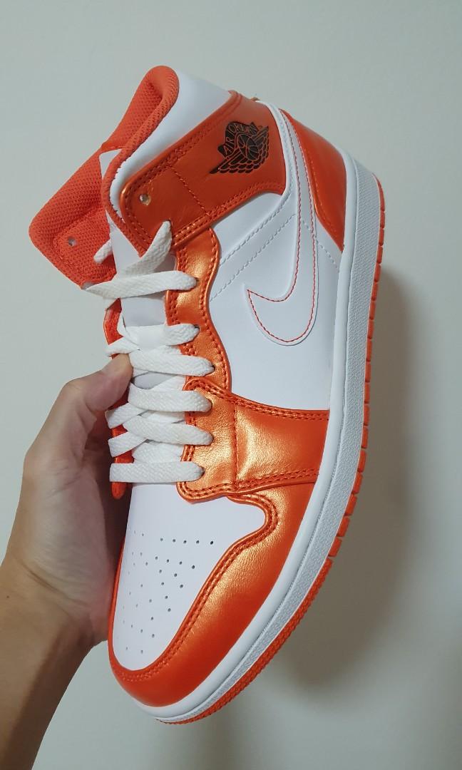Air jordan top 1 metallic orange