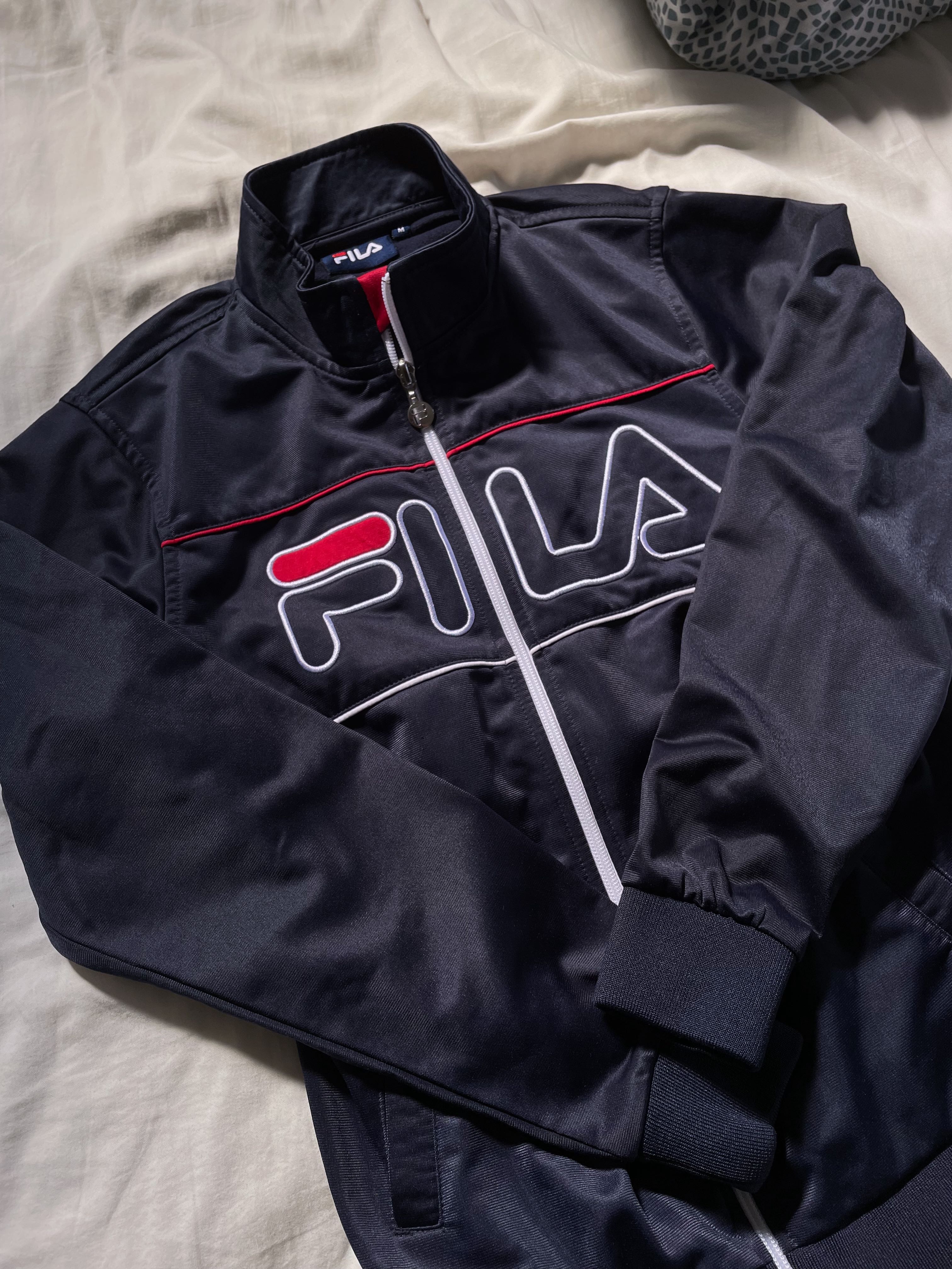 Authentic Navy Fila Jacket, Women's 