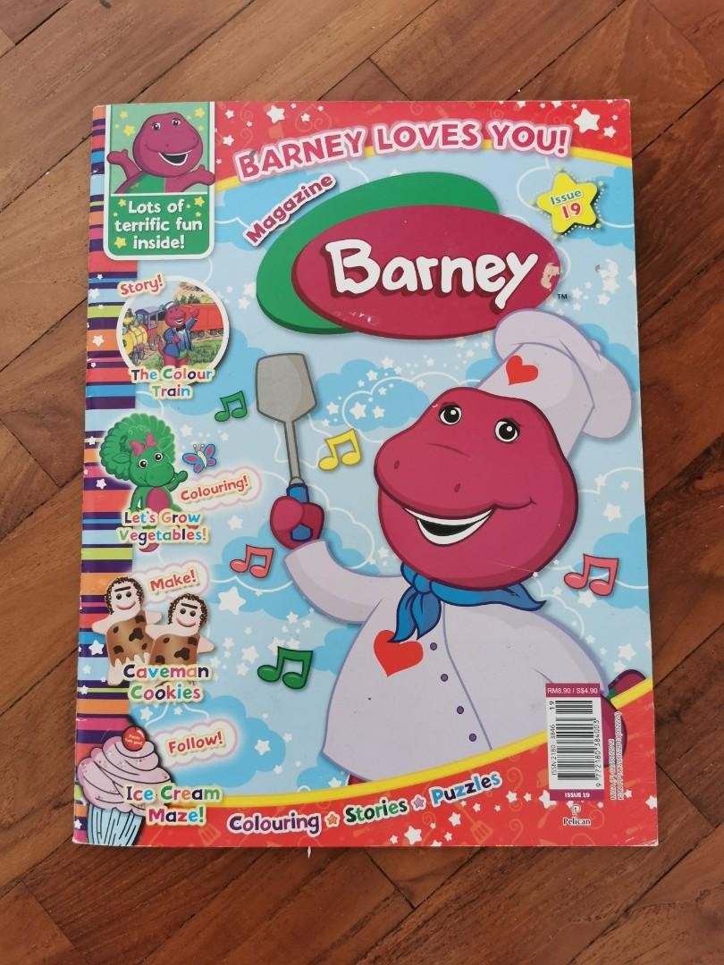 Barney and Friends Barney Loves You Magazine Issue 19 Colouring Stories ...