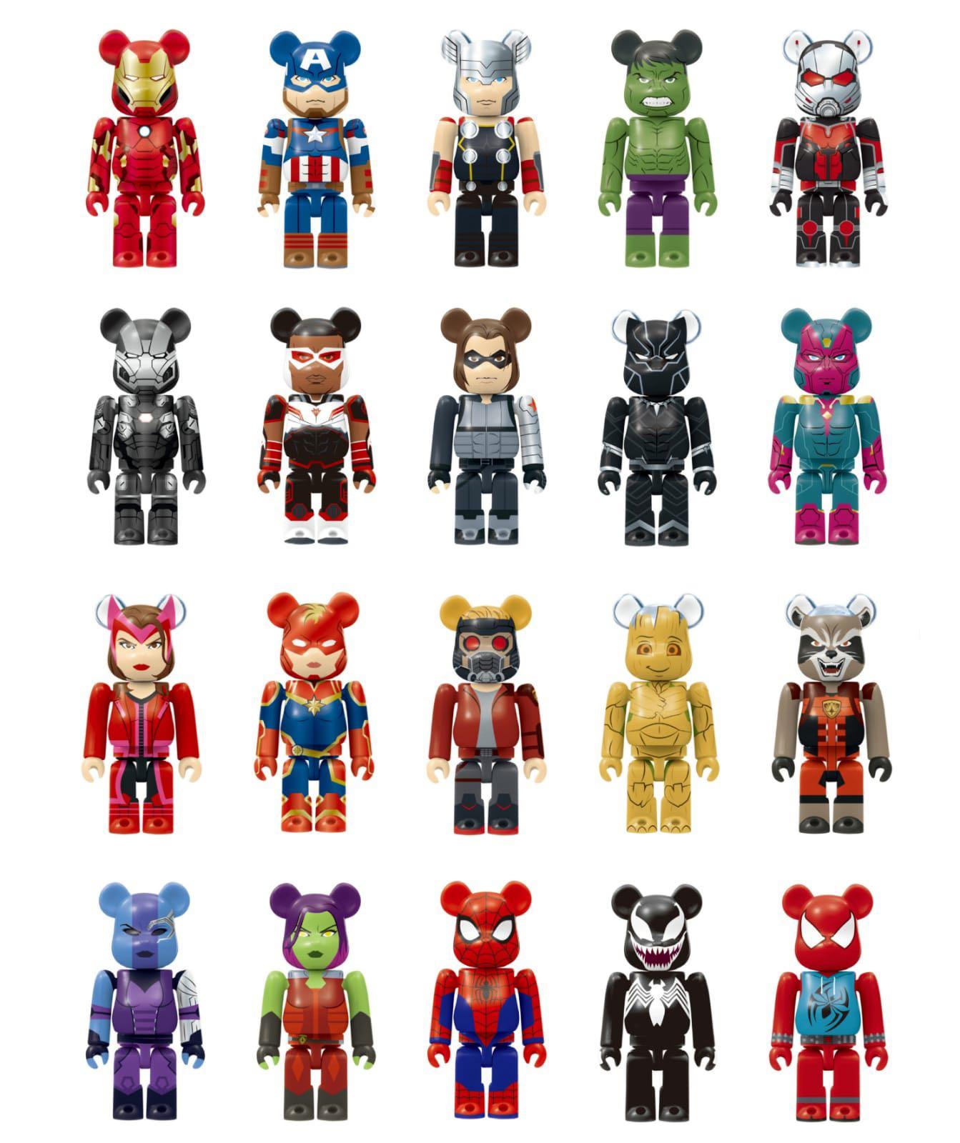 BE@RBRICK HAPPYくじ 100% 19体（14番欠品）-