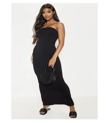 Plt black deals bandeau dress