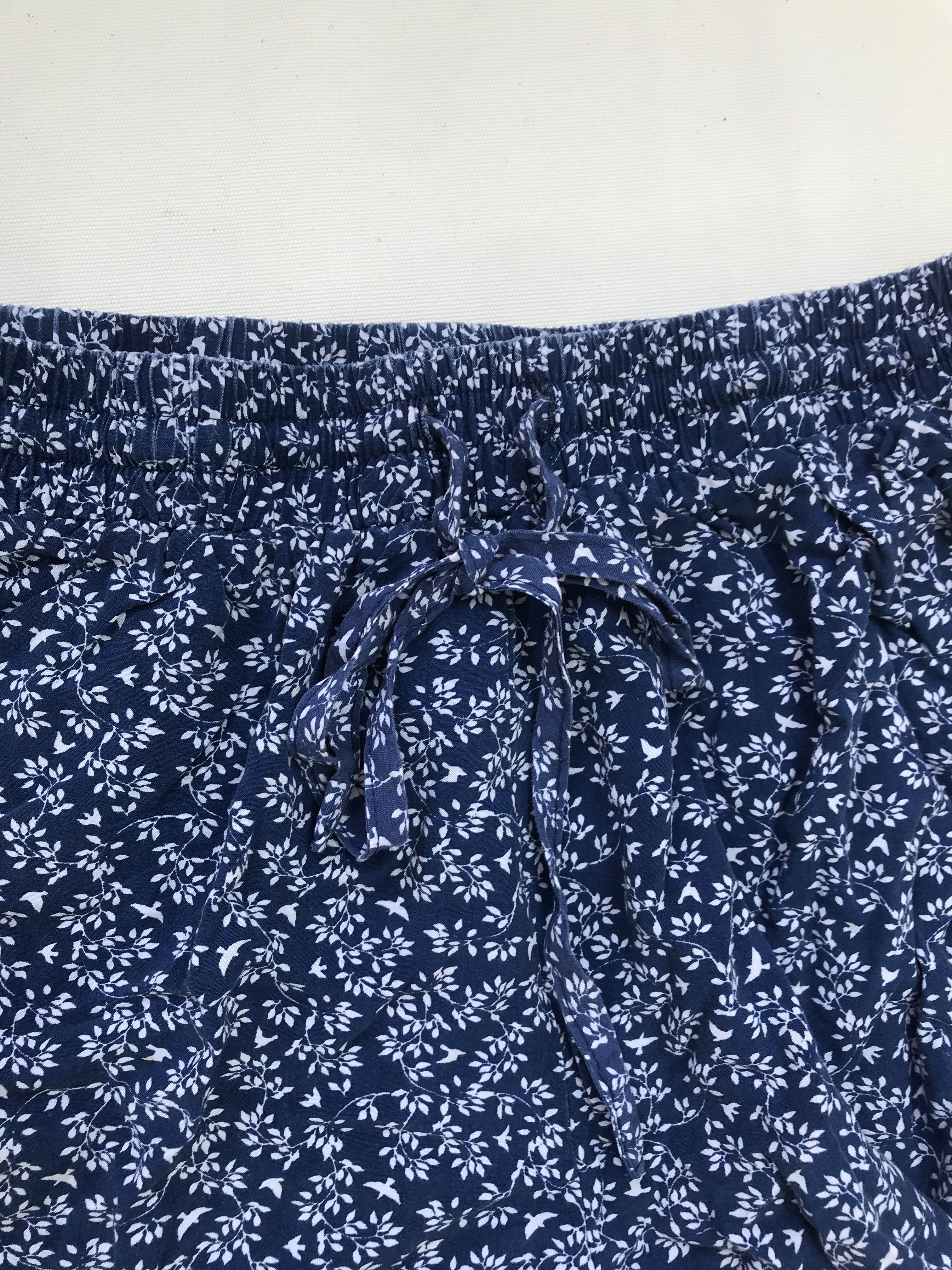flowy flower shorts