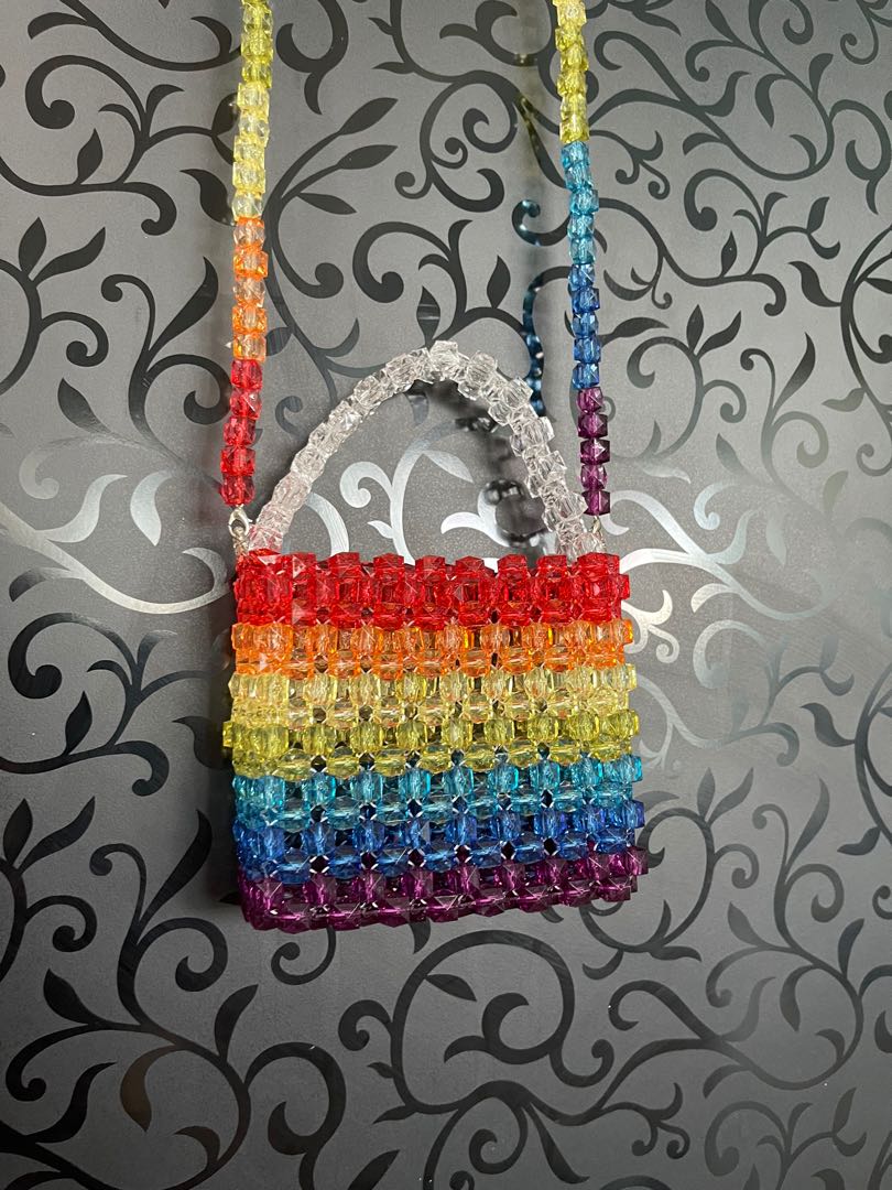 Rainbow on sale beaded purse