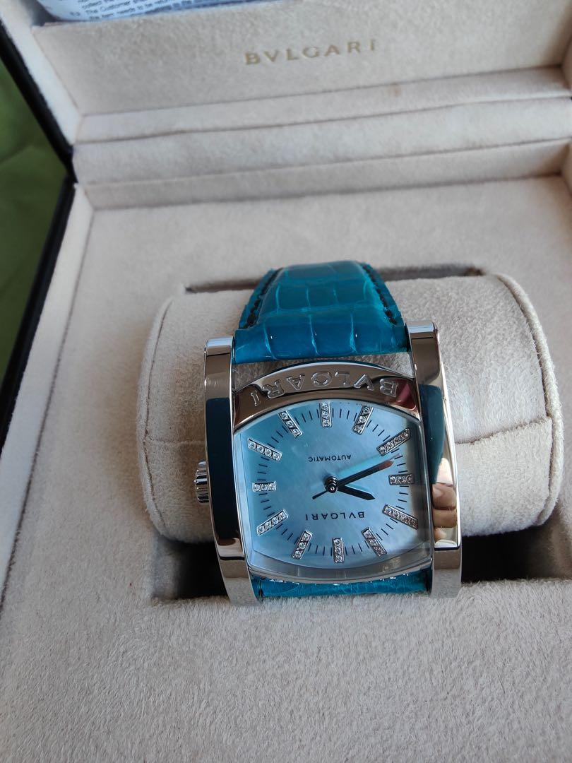 Bvlgari outlet watch blue