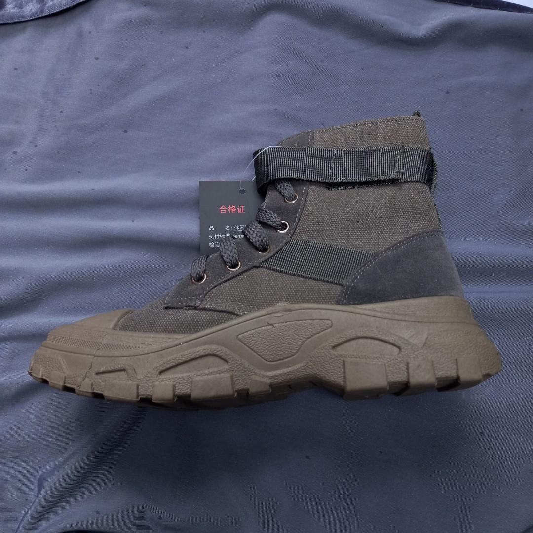 canvas platform boots