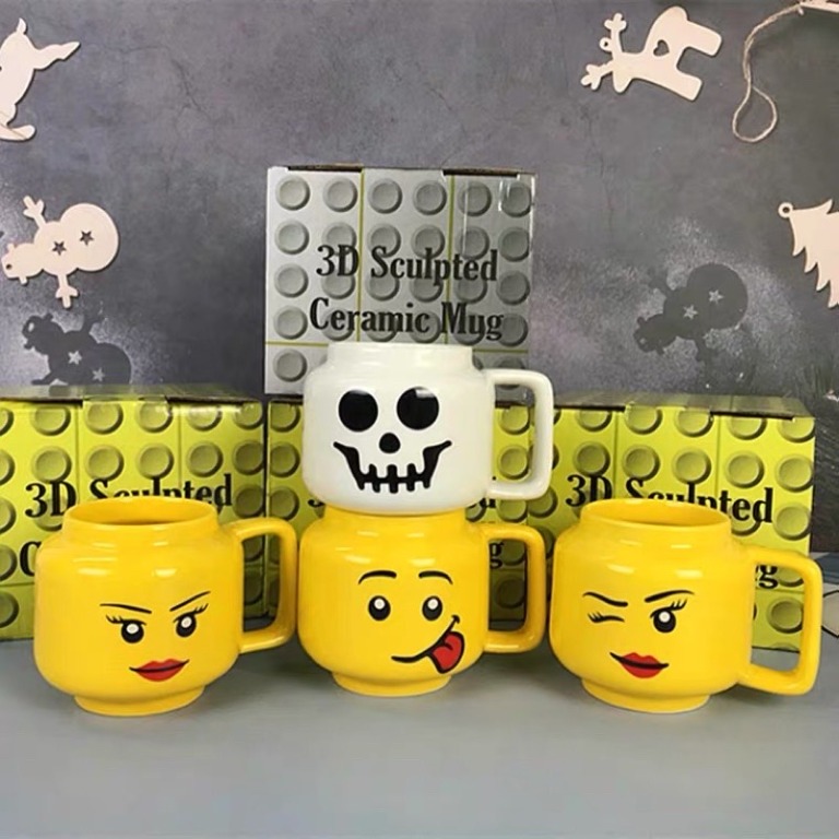 Lego minifigure ceramic mug sales