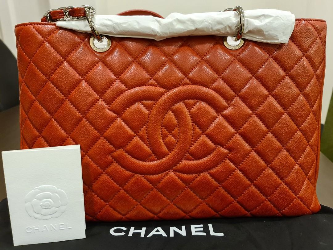 Chanel 2013 Red Grand shopping tote bag
