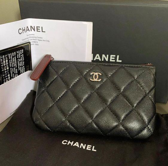 CHANEL 2023 Black Caviar Mini O-Case Pouch GHW *New - Timeless Luxuries