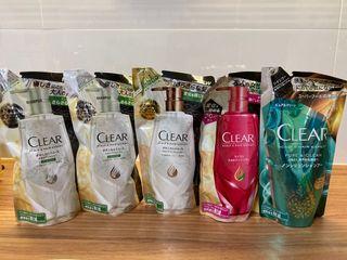 Clear shampoos + 1 conditioner (Unilever), Japan edition