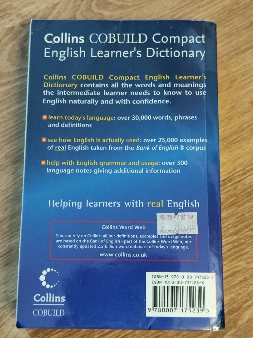 UK Collins COBUILD Compact English Learner's Dictionary Oxford