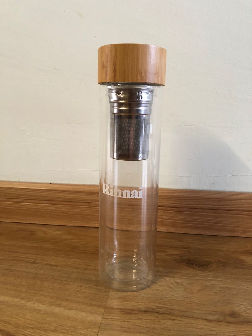 Double walled glass tea infuser, Furniture & Home Living, Kitchenware