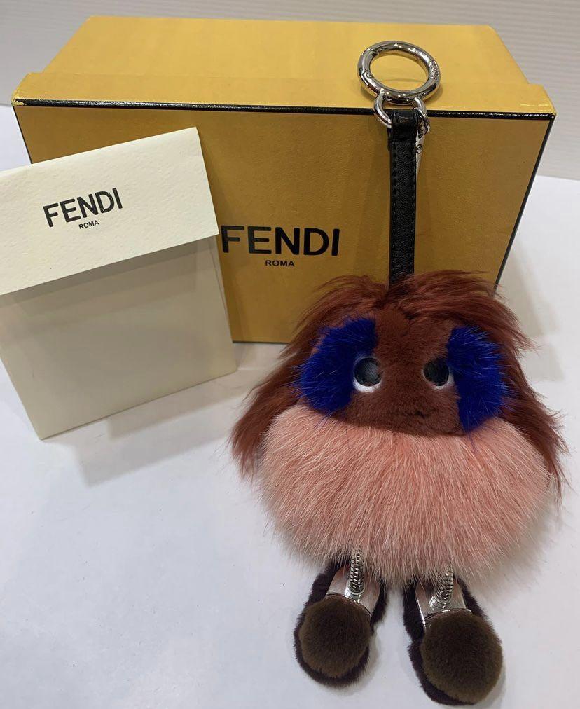 Fuzzy on sale bag charm