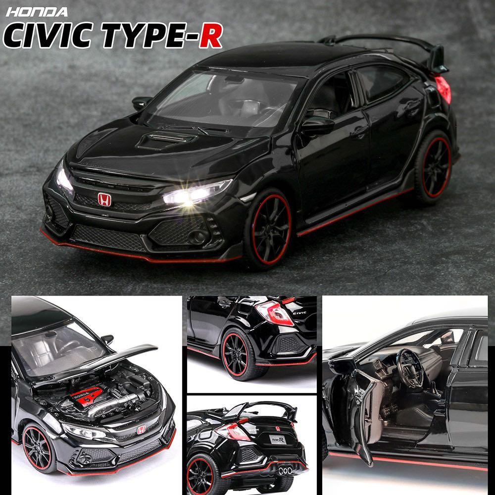 1/32 Honda Civic Metal Model Toy Car Alloy Die Cast Sound Light