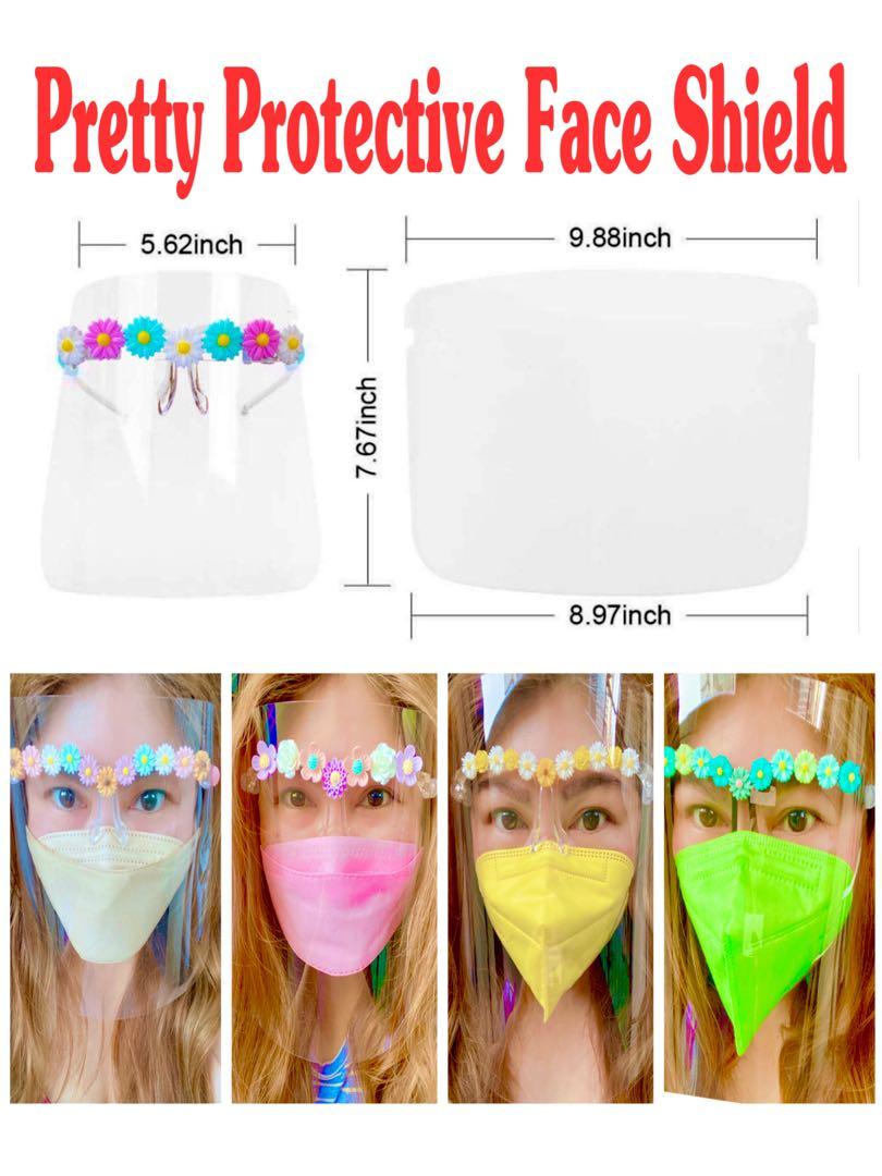 Floral Faceshield (Category: Vision Care) located in Pasig City. Submitted by home.declutters (Listing ID 1103759525, Image 1). Description: Be unique, be fashionable even with your face shield on. .
