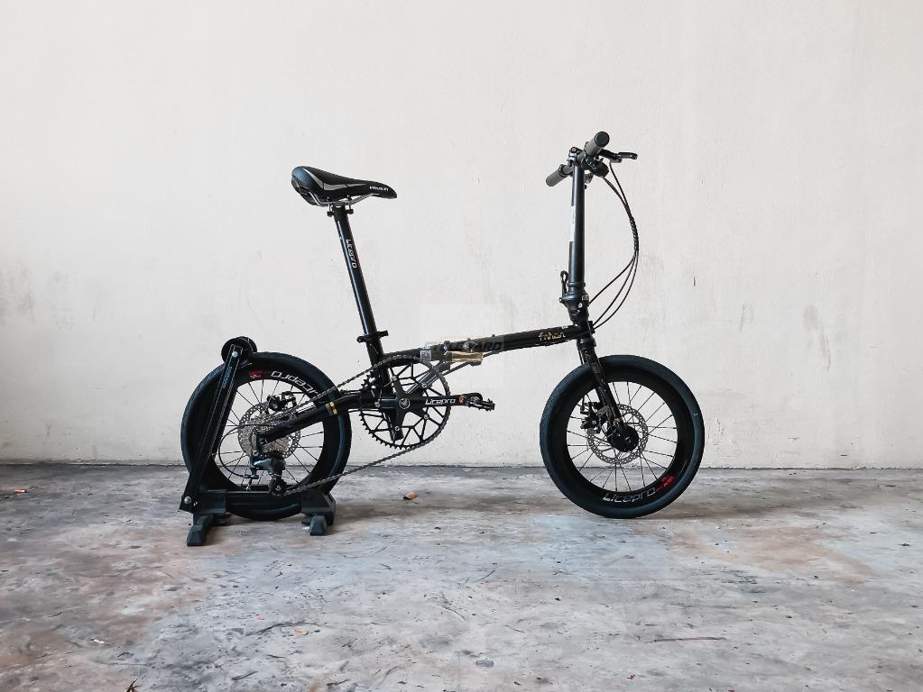 Fnhon Gust 16 Inch Folding Bike Black Shimano Tiagra 10s
