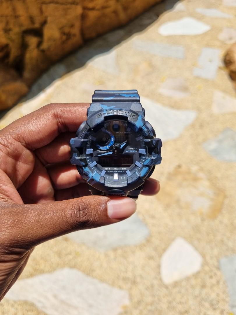 G shock shop blue camo