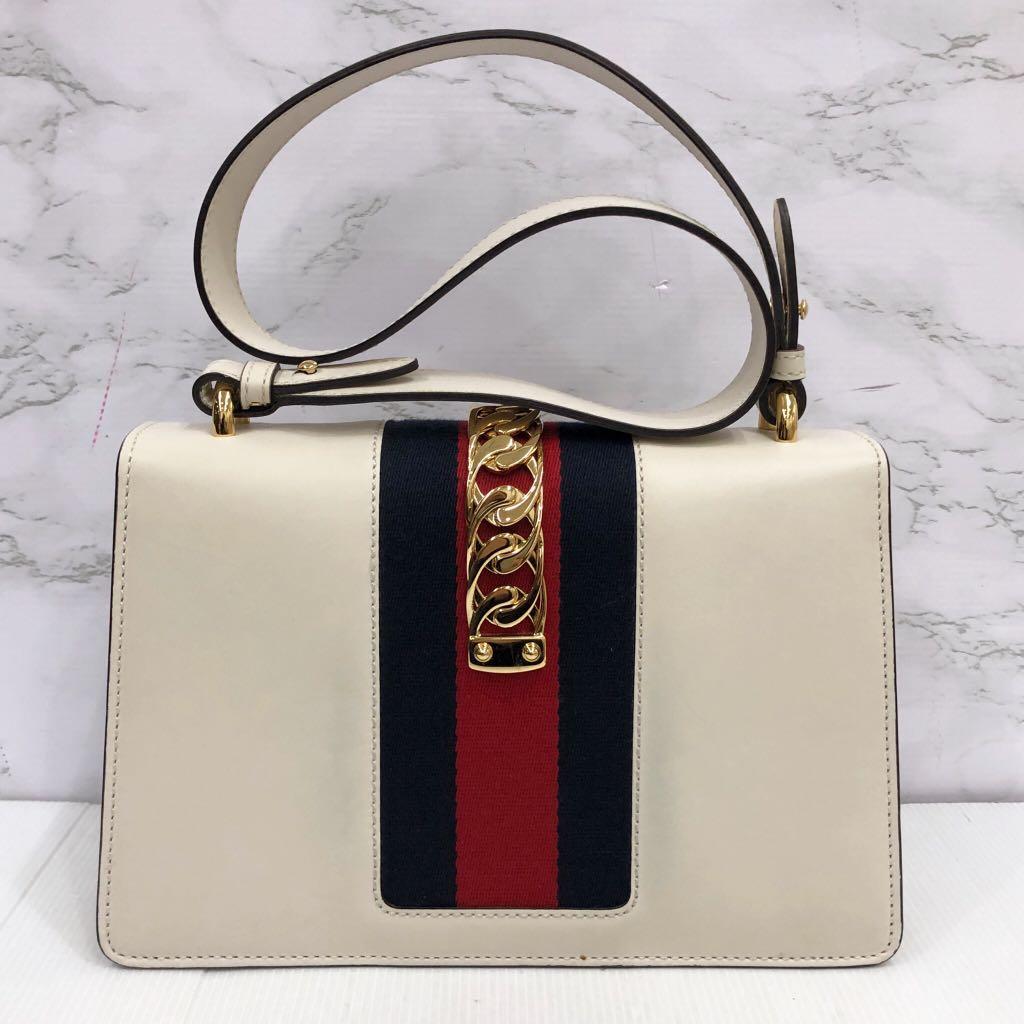 GUCCI 421882 SYLVIE SMALL SHOULDER BAG 217014092 Women s Fashion Bags Wallets Shoulder Bags on Carousell