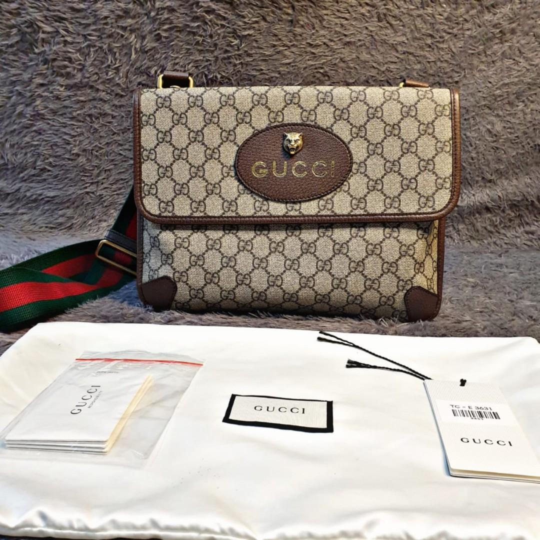 Gucci Neo Vintage Messenger, Barang Mewah, Tas & Dompet di Carousell