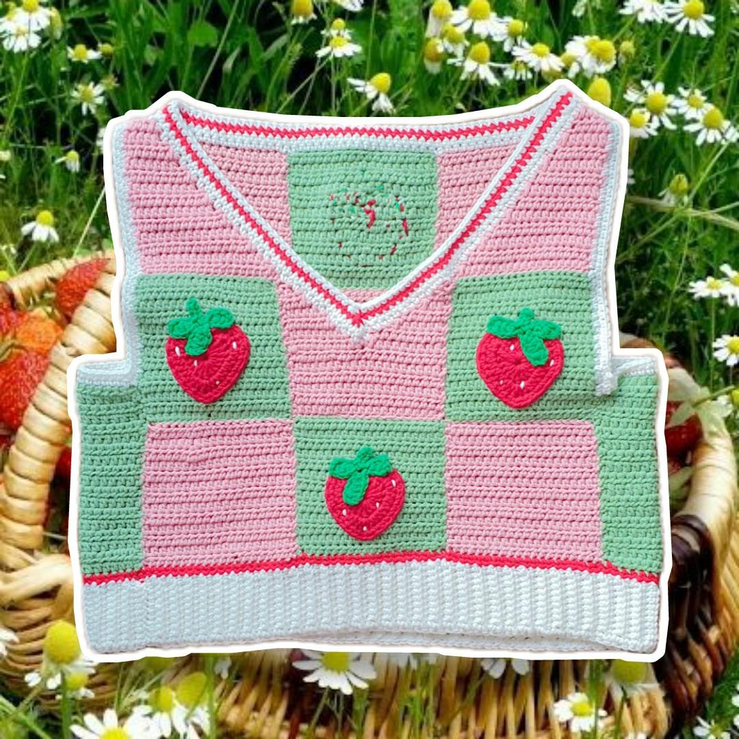 crochet patchwork vest